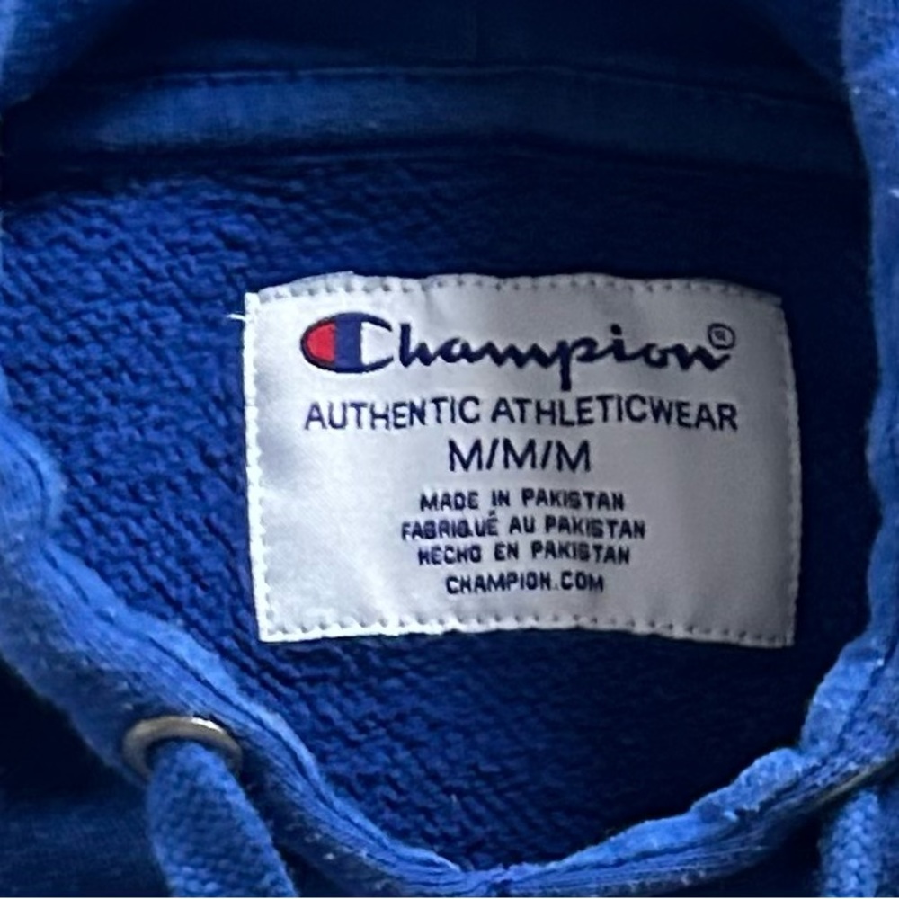 Champion Blue Hoodie (M) - Picture 5 of 6